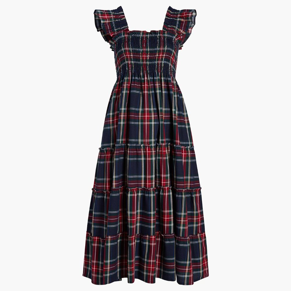 NWT Hill House Home Navy Tartan Ellie Nap Dress